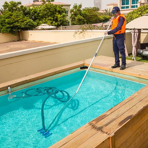 swimming pool cleaning